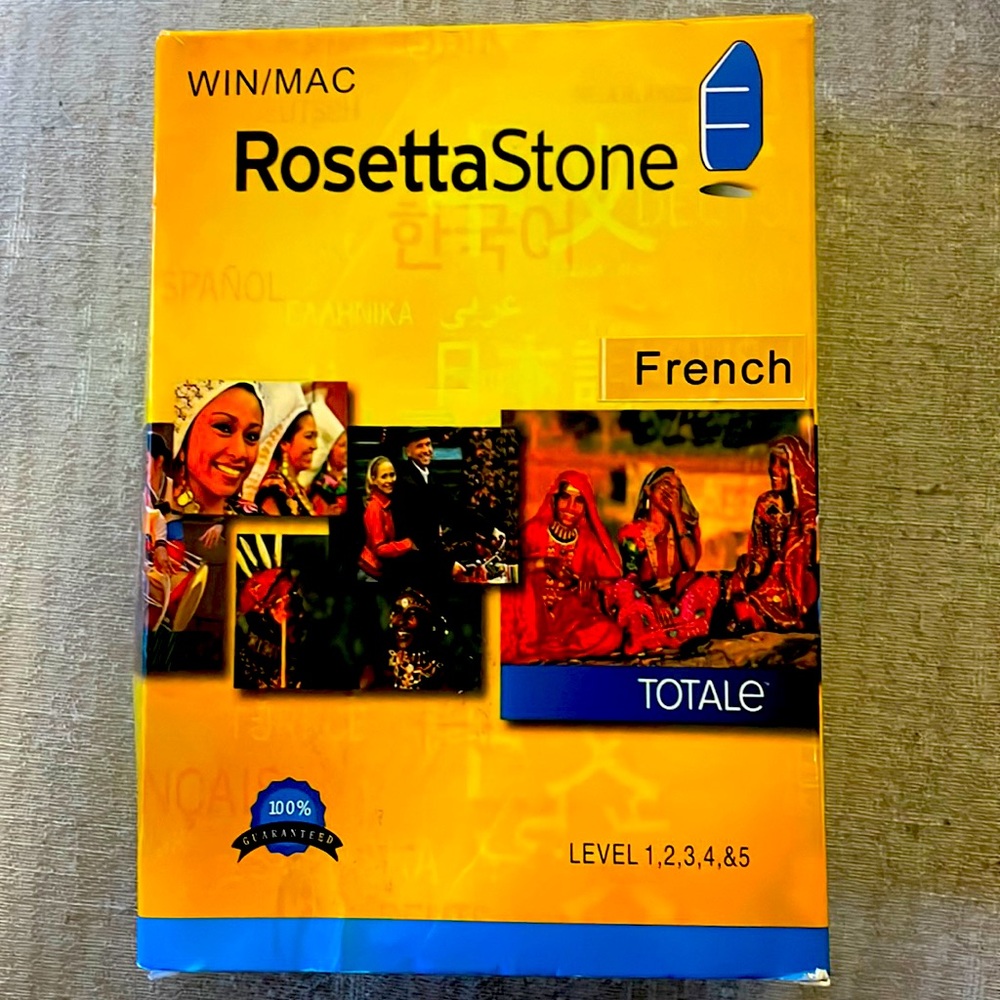 Rosetta Stone French Levels 1-5 DVDs